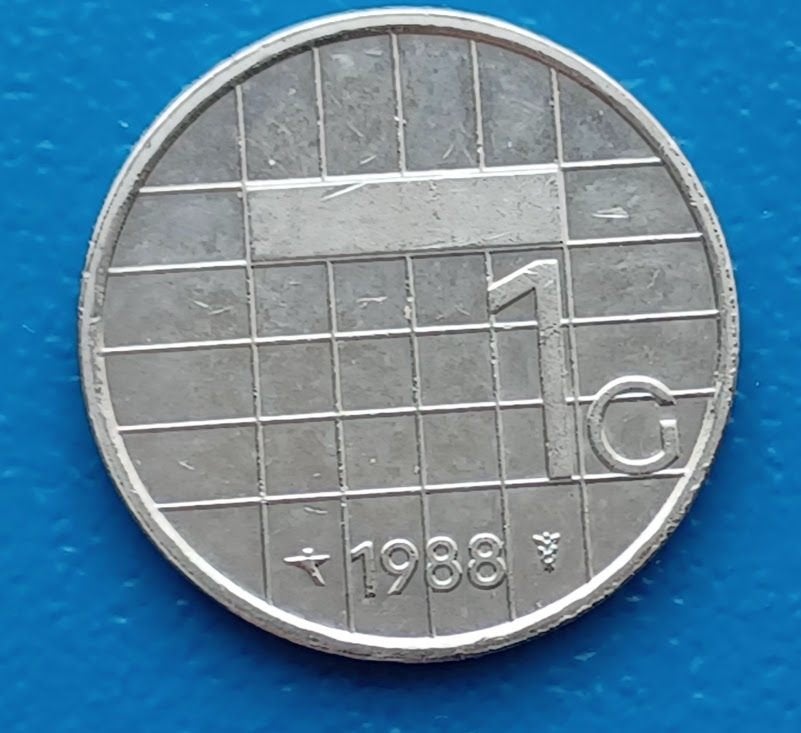 1 Gulden 1988 - Beatrix, Verzenden, Koningin Beatrix, 1 gulden, Losse munt