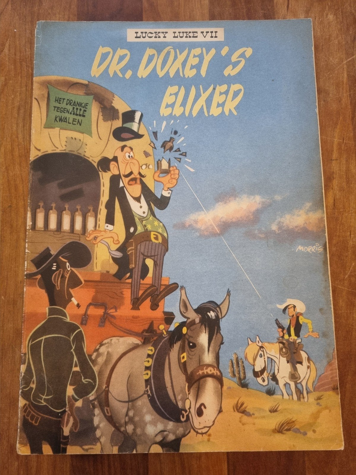 Lucky Luke - Dr. Doxey's Elixer - Eerste Druk 1955, Boeken, Ophalen of Verzenden
