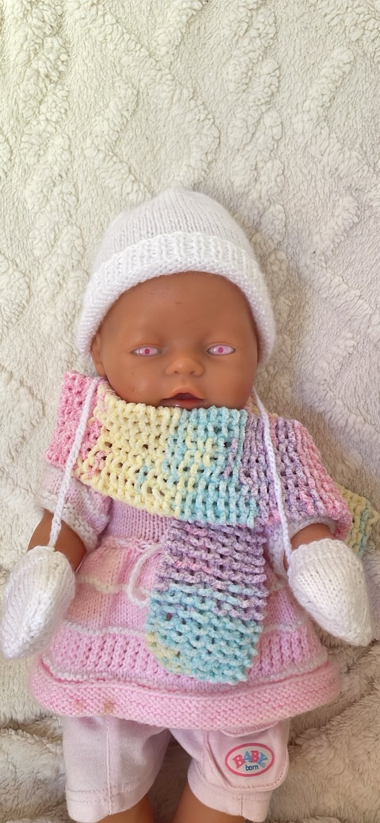 Muts sjaaltje wantjes v d babyborn per set, Ophalen of Verzenden, Zo goed als nieuw, Babypop