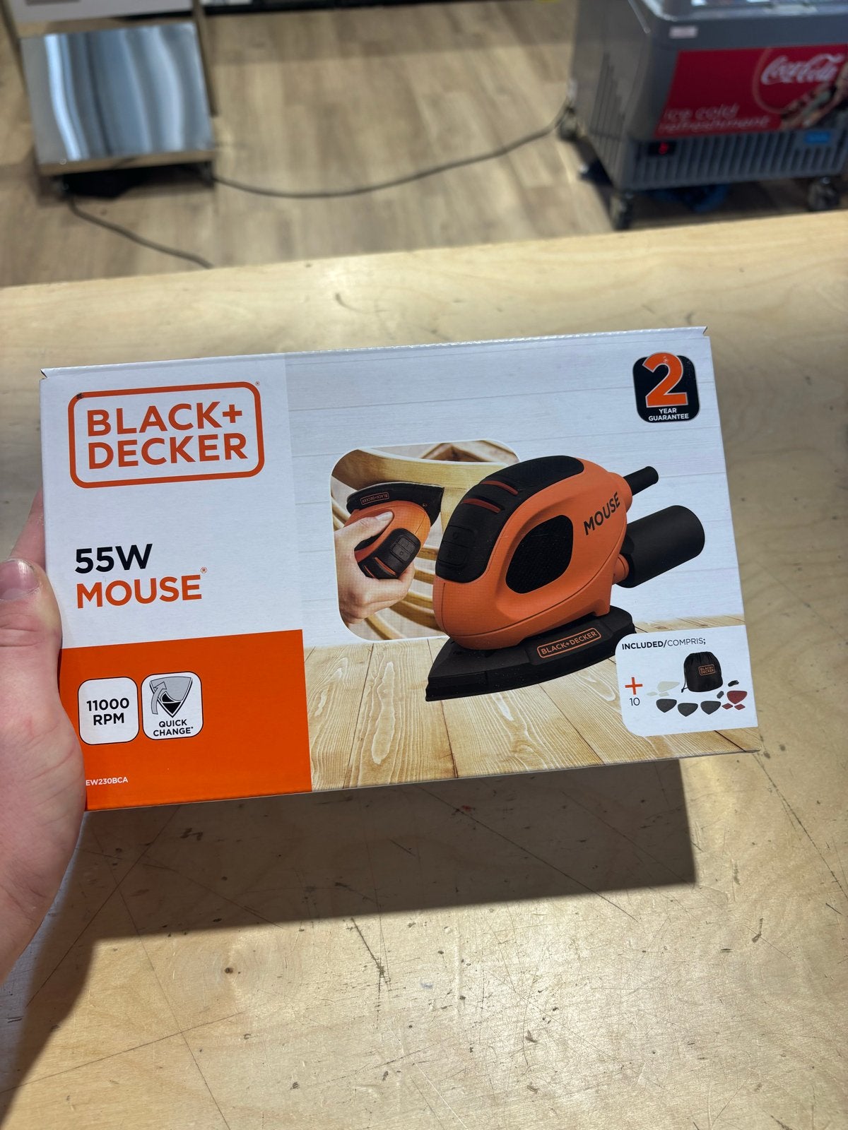 Black+Decker 55W Mouse schuurmachine - Nieuw in doos!, Ophalen, Nieuw, Minder dan 600 watt, Overige typen