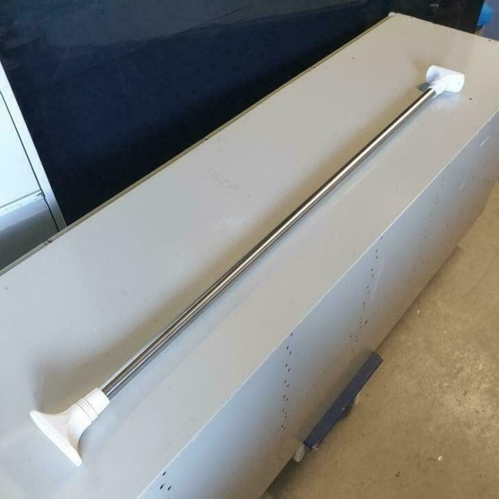 verchroomde metalen stang voor kledingkast kledingrek 124 cm, Ophalen, Nieuw