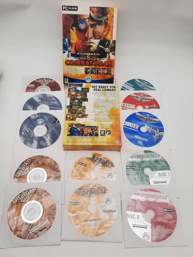 Command & Conquer Combat Pack 12 PC cd-roms mini Big Box, Spelcomputers en Games, Games | Pc, Overige genres, 1 speler, Ophalen of Verzenden
