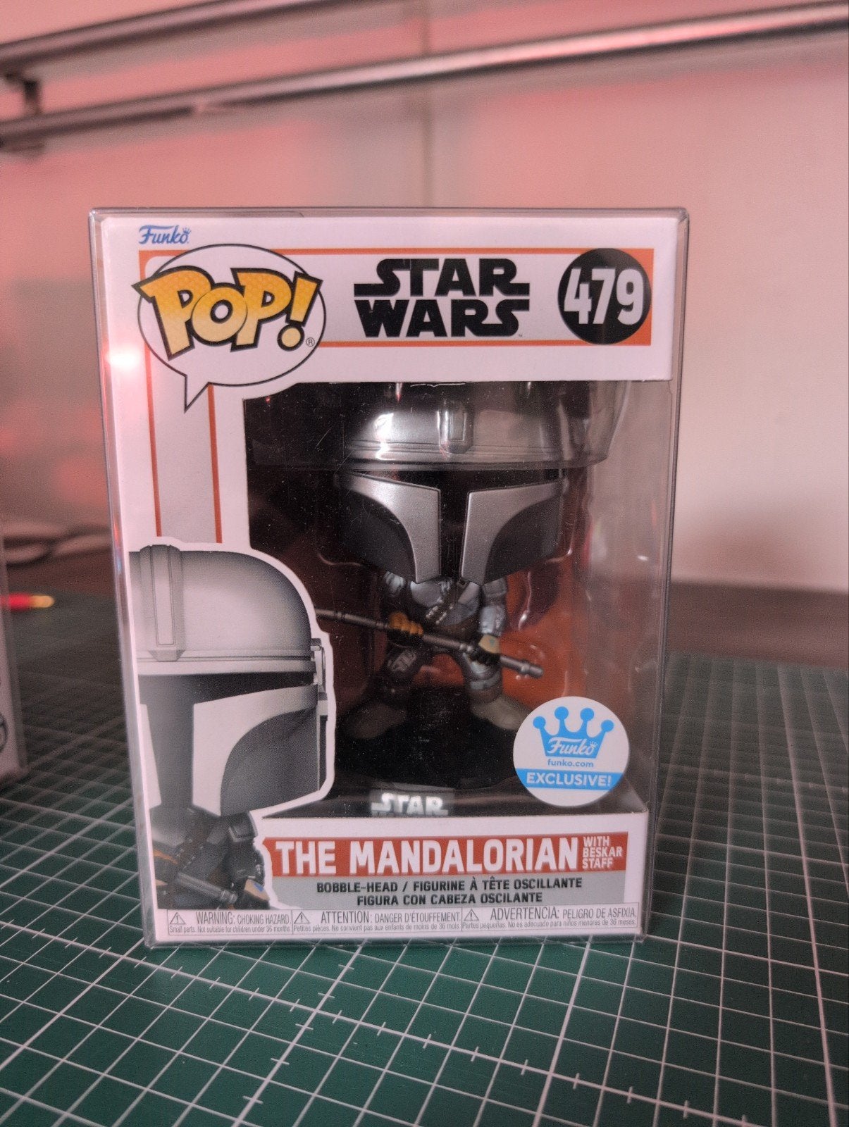 Funko Star Wars Mandalorian with beskar staff exclusive, Ophalen of Verzenden, Nieuw