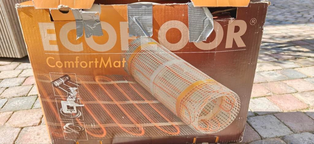 ECOFLOOR 10m2 Vloerverwarming Mat, Doe-het-zelf en Verbouw, Verwarming en Radiatoren, 500 tot 800 watt, Minder dan 30 cm, Overige typen