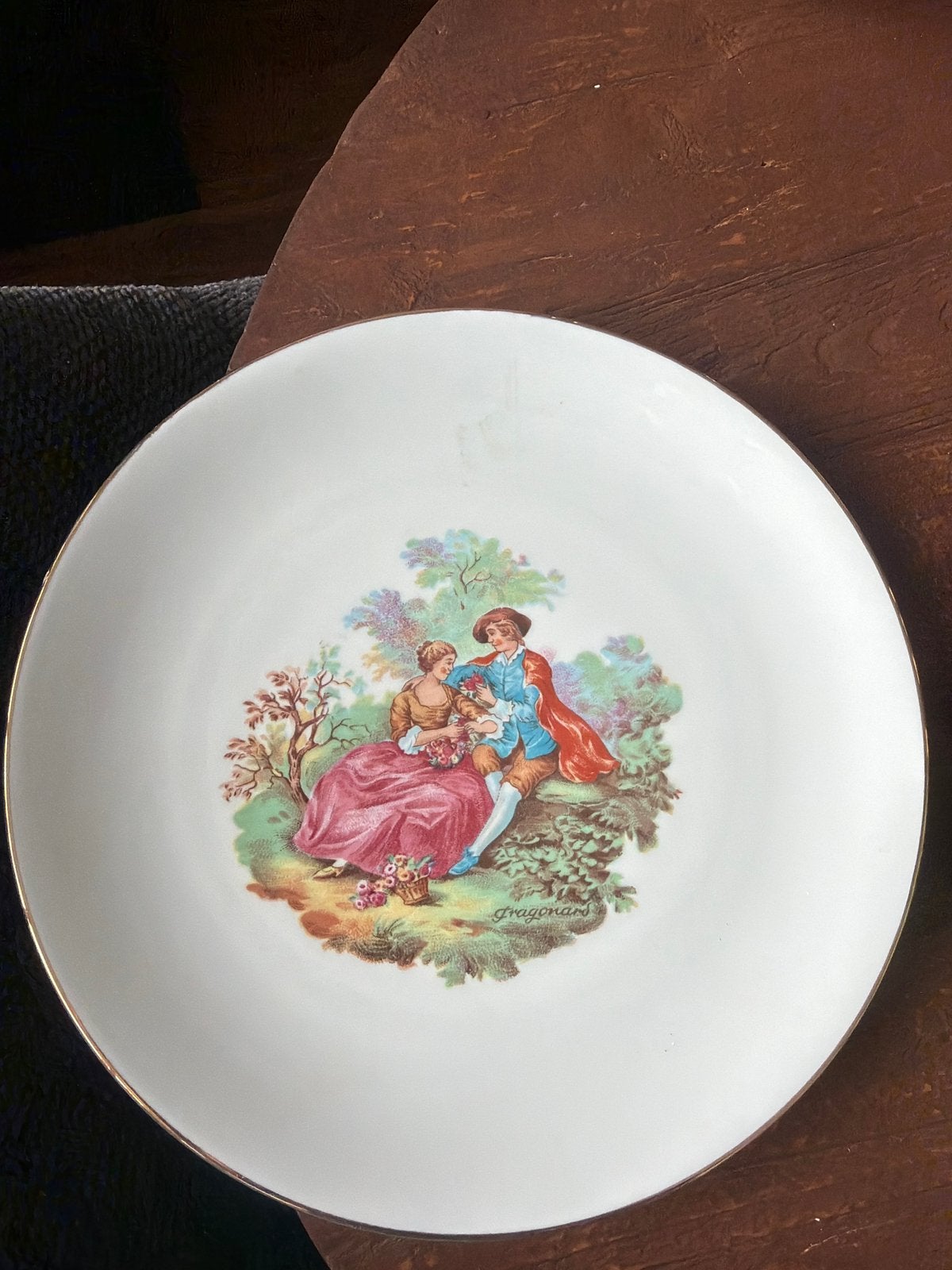 Decoratieve Monopoli Fragonard Porseleinen Schotel, Ophalen