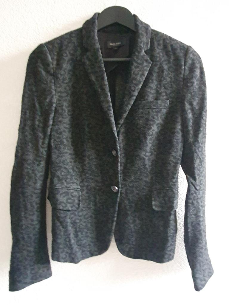 Claudia Sträter Blazer Maat 38 - Grijs met print, Maat 38/40 (M), Ophalen of Verzenden, Grijs, Gedragen