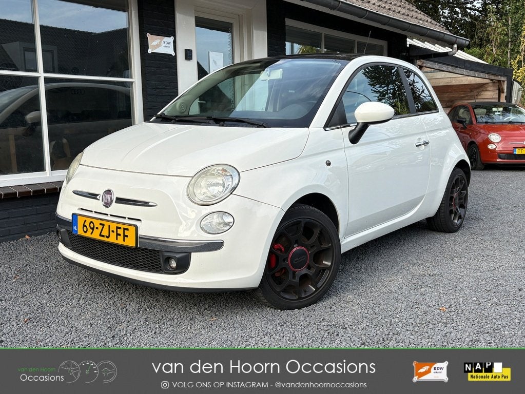 Fiat 500 1.4 Sport 100 PK | LEDER | PANODAK | AIRCO | EL RAM, Voorwielaandrijving, Gebruikt, 31 €/maand, 4 cilinders