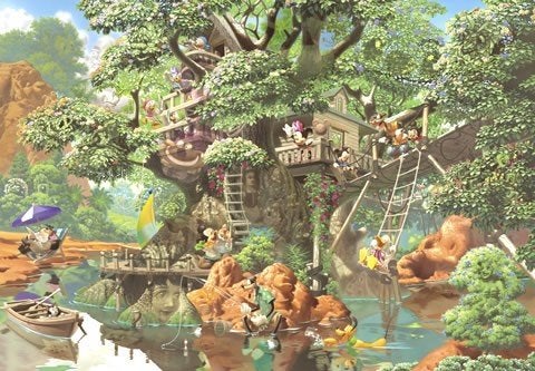 Disney legpuzzel Magical Tree House 1000 stukjes (Tenyo), Ophalen of Verzenden, 500 t/m 1500 stukjes, Nieuw, Legpuzzel