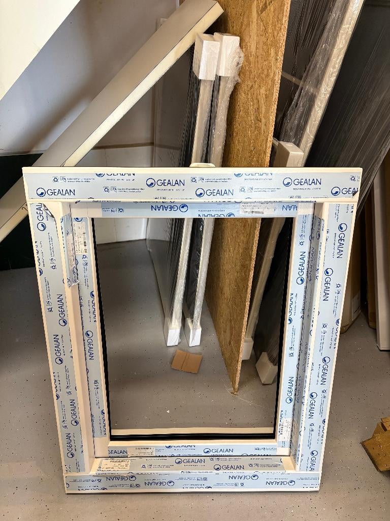kunststof kozijn, Kunststof, Raamkozijn, Nieuw, Inclusief glas