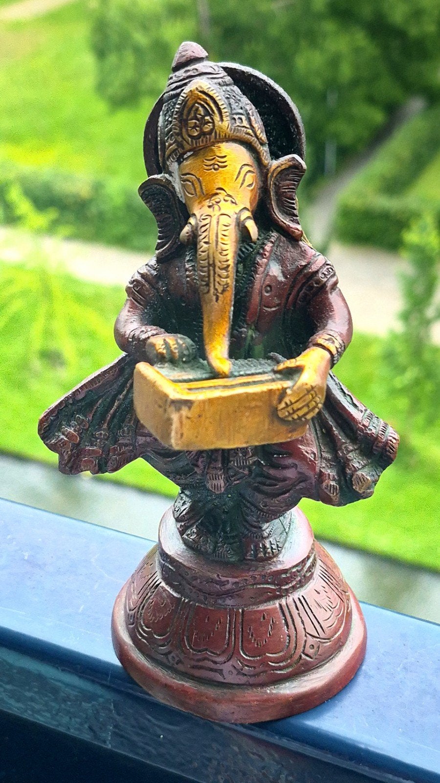 Ganesha bronzen beeld, Overige onderwerpen, Minder dan 20 cm, Ophalen of Verzenden, Brons