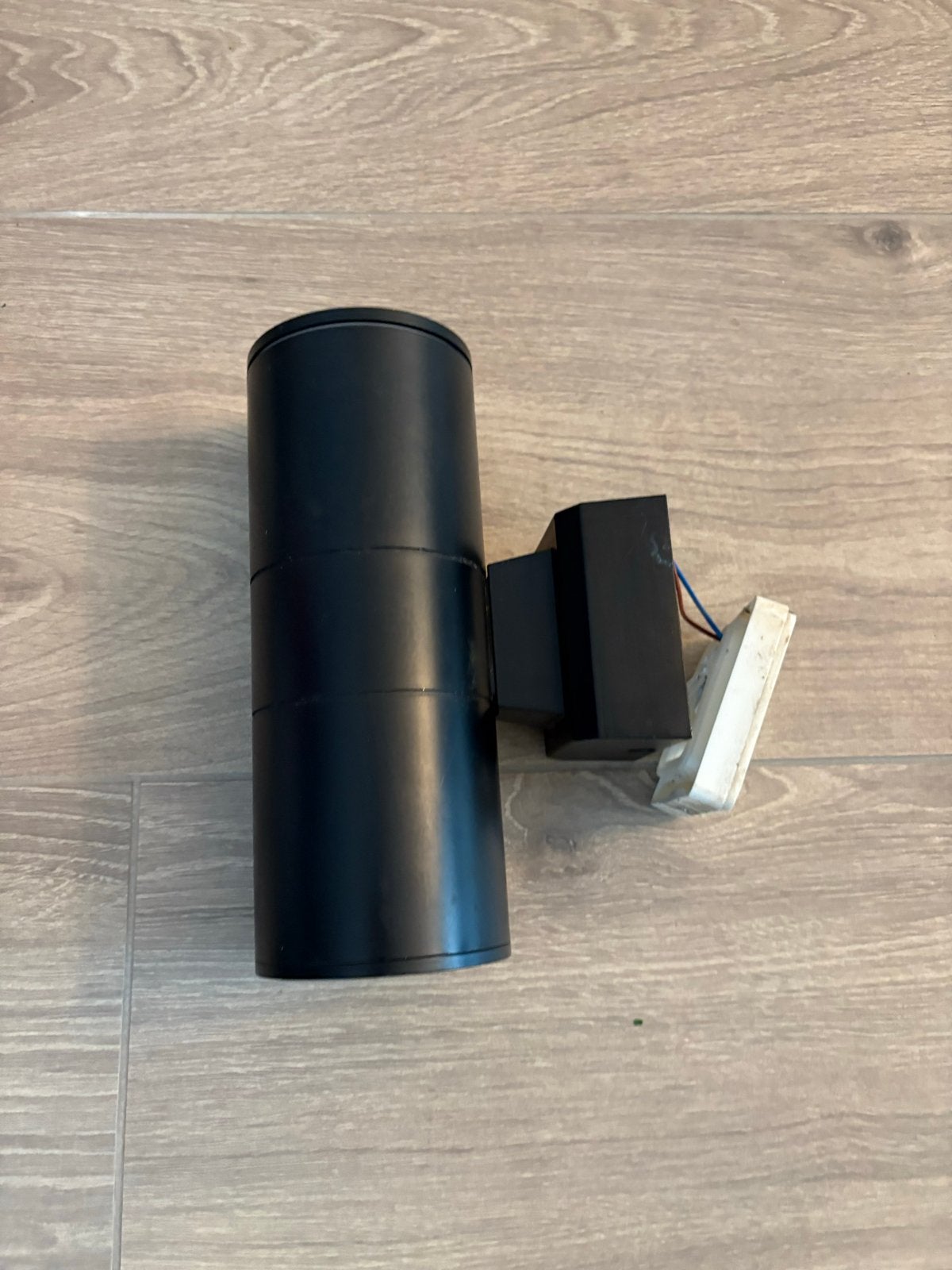 4 stuks zwarte opbouwspots met GU10 fitting, Ophalen, Gebruikt, GU10, Led-lamp