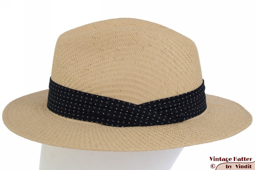 Gleufhoed panama stro creme wit beige 57, 58 en 59 Nieuw, Kleding | Dames, Hoeden en Petten, Ophalen of Verzenden, Nieuw, 58 cm (L, 7¼ inch) of meer