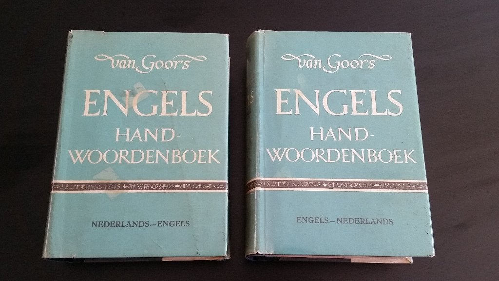 woordenboeken Nederlands - Engels + Engels - Nederlands 1955, Gelezen, Overige uitgevers, Ophalen of Verzenden, Engels