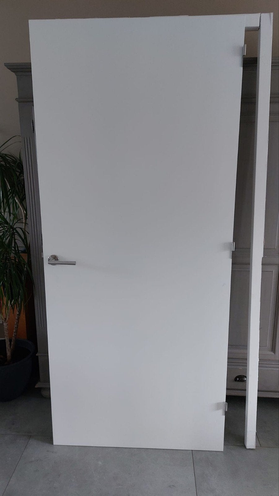 Binnendeur deur met kozijn Rechtsdraaiend, Ophalen, Binnendeur, 200 tot 215 cm