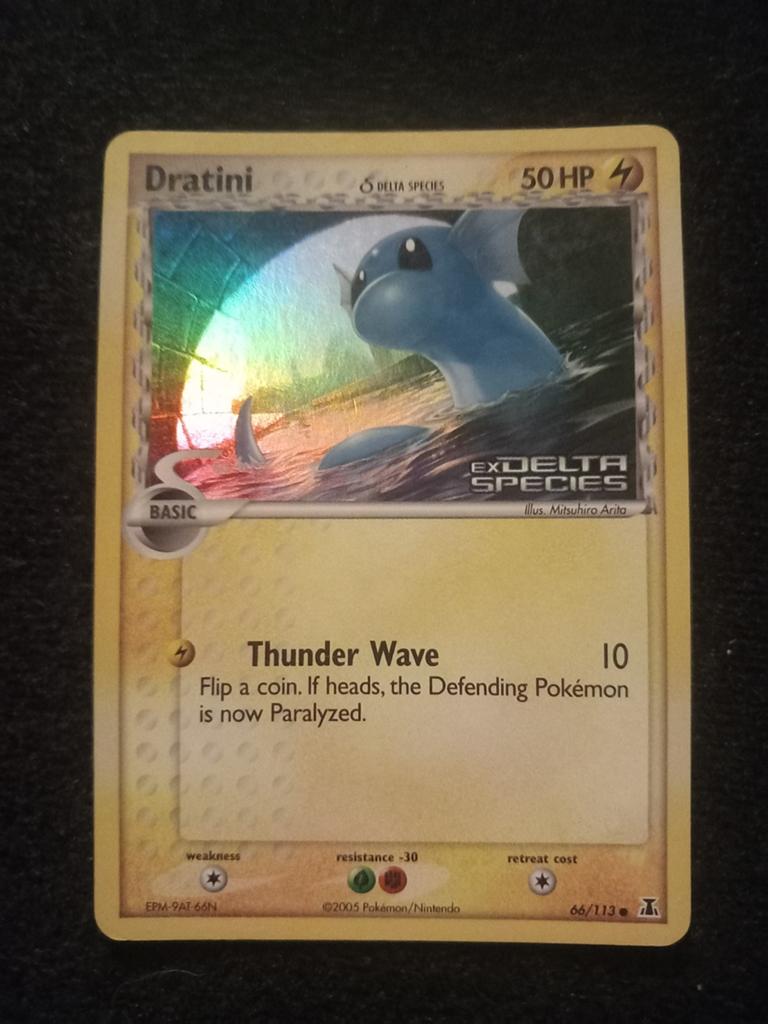 Pokemon Kaart Dratini Delta Species STAMPED, Ophalen of Verzenden, Zo goed als nieuw