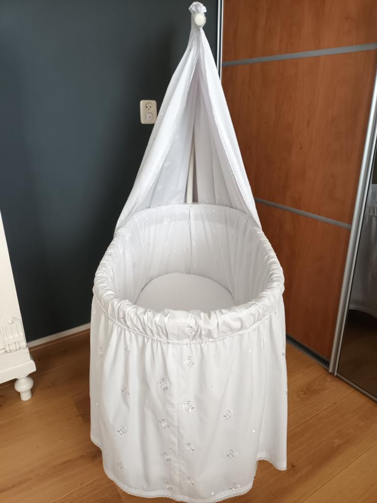 Wieg met witte bekleding, Ophalen of Verzenden, Gebruikt, Wieg