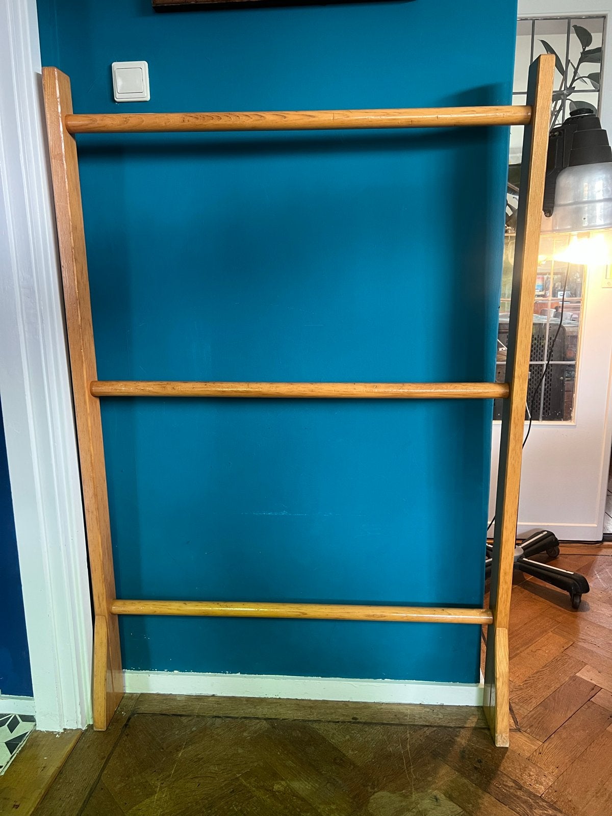 Houten klimgym, klim toren schilte ladder 1 van 4., Ophalen, Gebruikt
