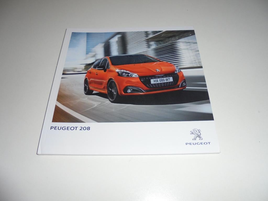 brochure Peugeot 208 modellen 2018, Ophalen of Verzenden, Nieuw, Peugeot