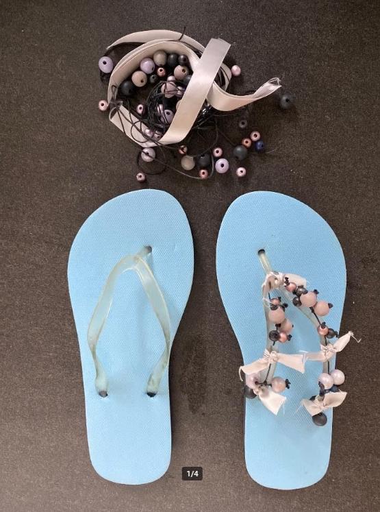 DIY knutselpakket slippers maat 38/39, Ophalen of Verzenden, Zo goed als nieuw, Knutselwerk