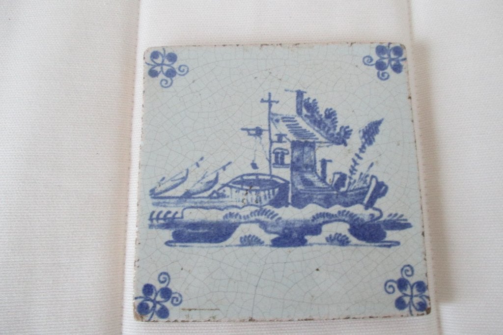 Antieke tegel 18e of 19e eeuw, Ophalen of Verzenden