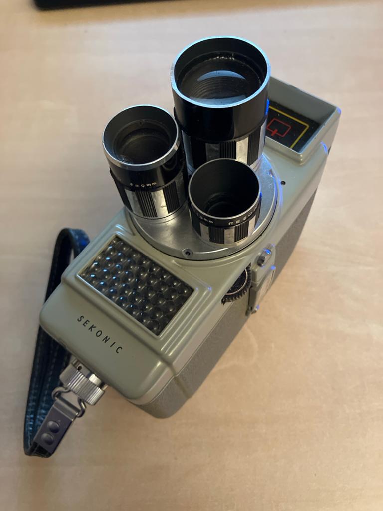 Vintage Sekonic 8mm filmcamera met koffer, Audio, Tv en Foto, Videocamera's Analoog, Ophalen of Verzenden, 8mm, Camera