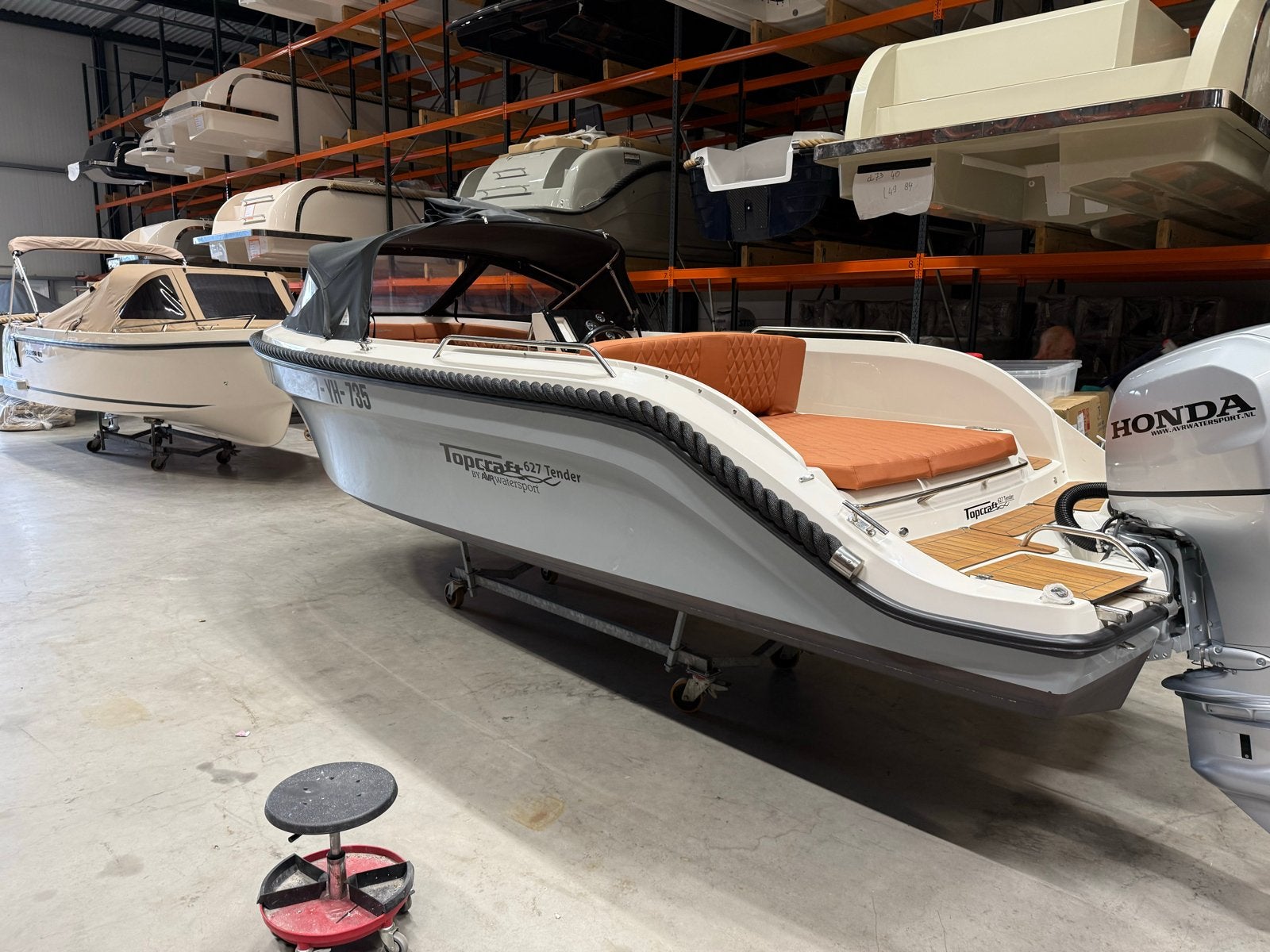 Topcraft 627 Tender met 80 pk Honda - Zo goed als nieuw, Watersport en Boten, Boegschroef, Zo goed als nieuw, Topcraft, Tender