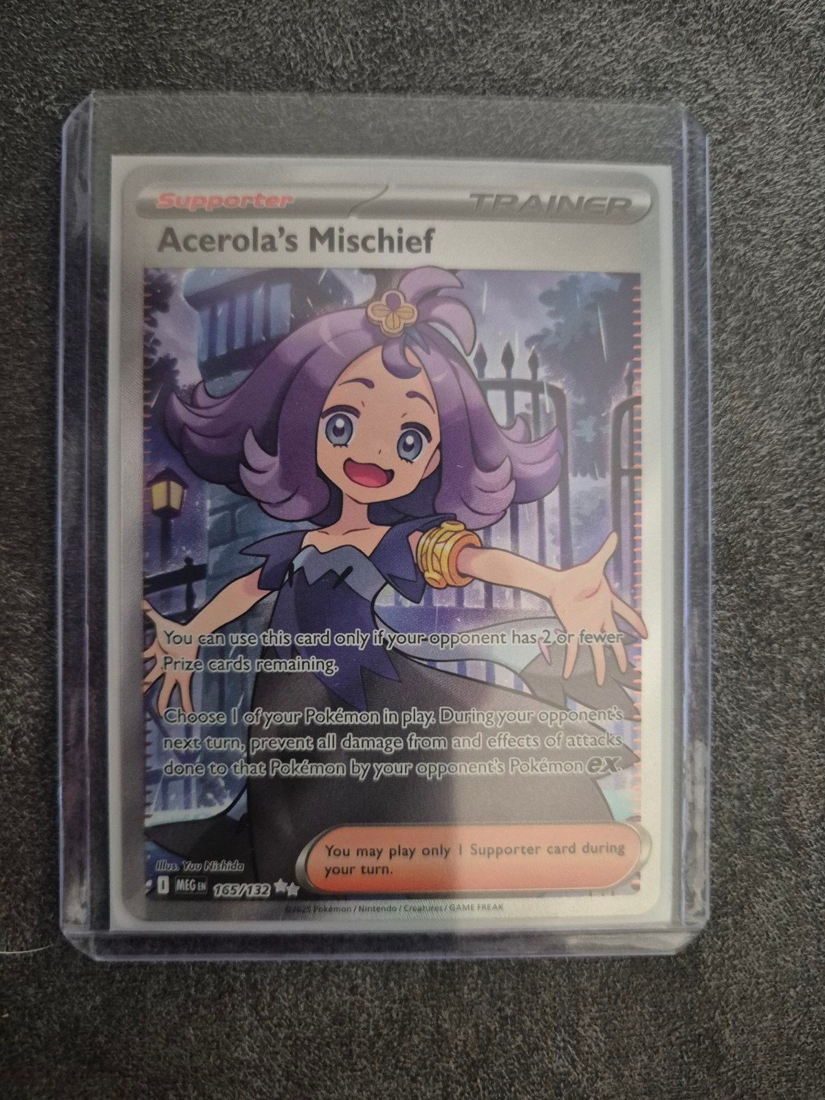 Pokémon TCG: Acerola's Mischief Supporter Kaart (155/132), Ophalen of Verzenden, Zo goed als nieuw, Losse kaart