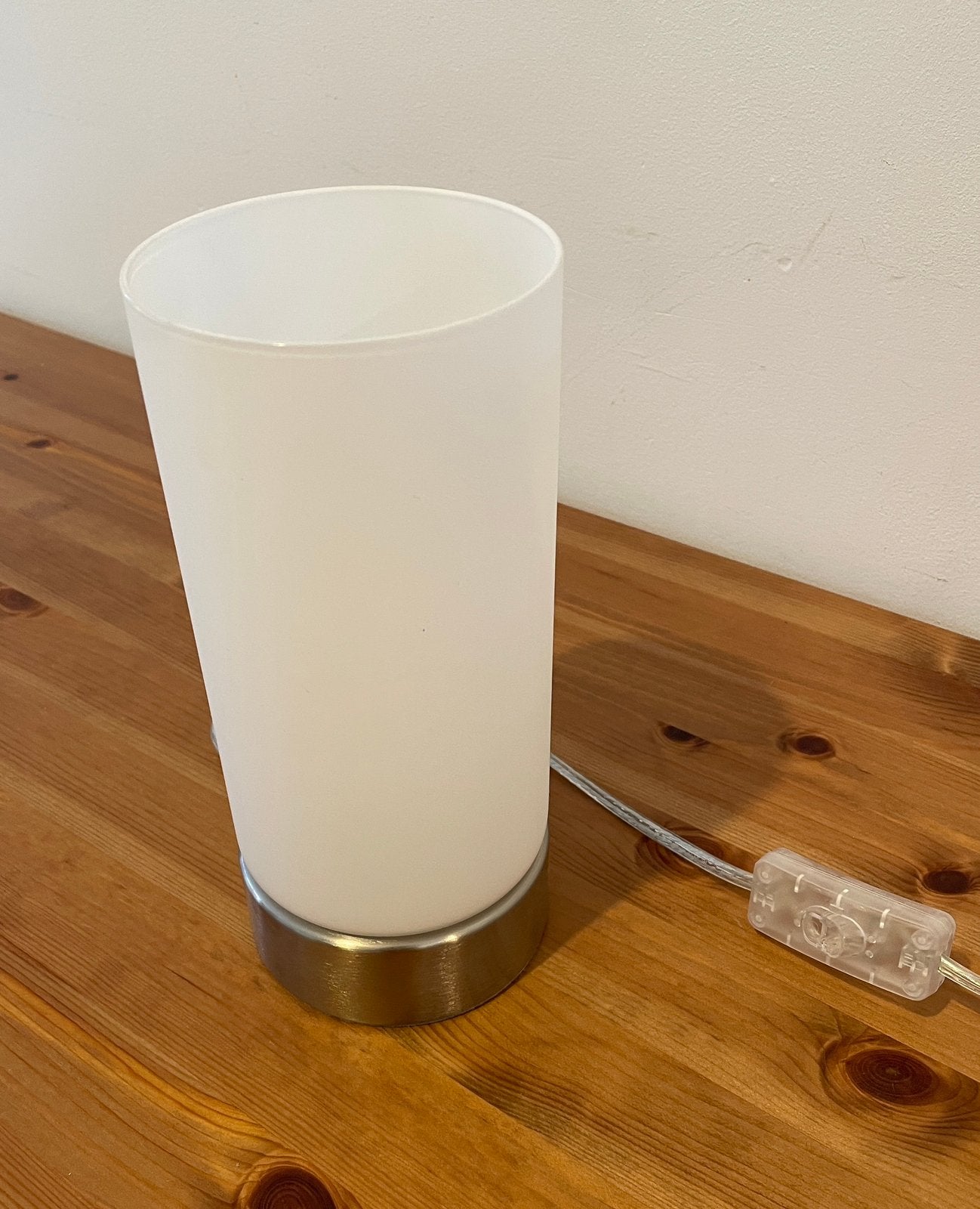 EGLO tafellamp Damasco nikkel/glass, Ophalen, Zo goed als nieuw, Minder dan 50 cm
