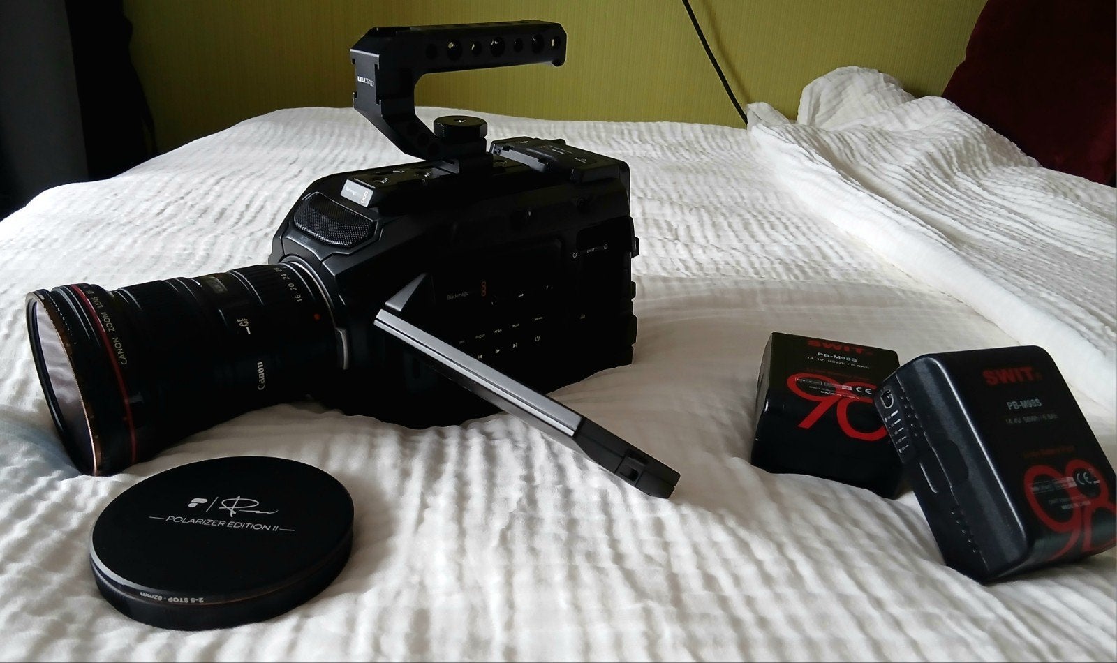 Blackmagic Ursa Mini 4.6K G1 met Canon 16-35mm 2.8 II lens, Overige merken, 20x of meer, Ophalen of Verzenden, Zo goed als nieuw