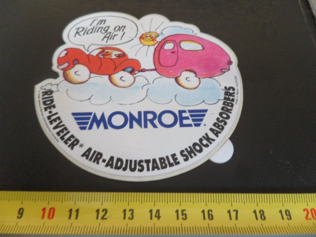 sticker MONROE  I;m Riding on Air !   strip auto Caravan, Ophalen of Verzenden, Zo goed als nieuw