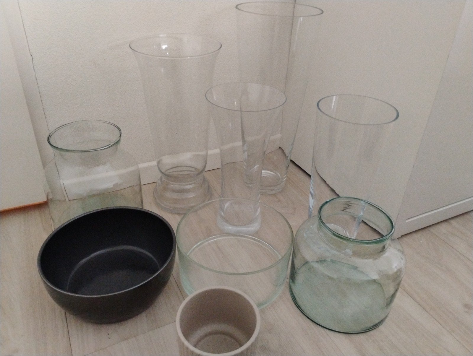 Diverse mooie onbeschadigde vazen, Ophalen, Zo goed als nieuw, Glas
