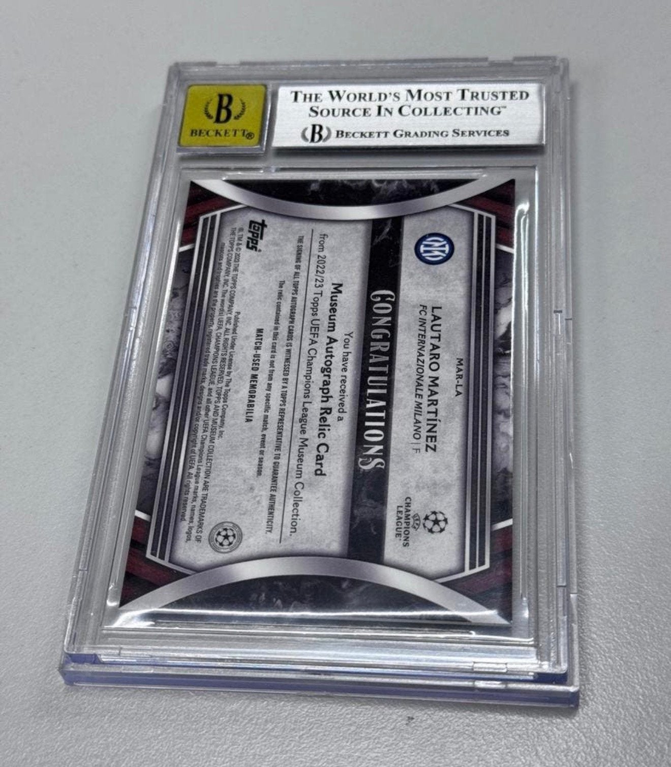 2022-23 Topps Museum Collection UCL /75 Martinez Graded 10, Buitenlandse clubs, Spelerskaart, Nieuw, M