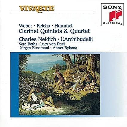 WEBER REICHA HUMMEL Clarinet quintets & quartet CD BYLSMA, Ophalen of Verzenden, Classicisme, Gebruikt, Kamermuziek