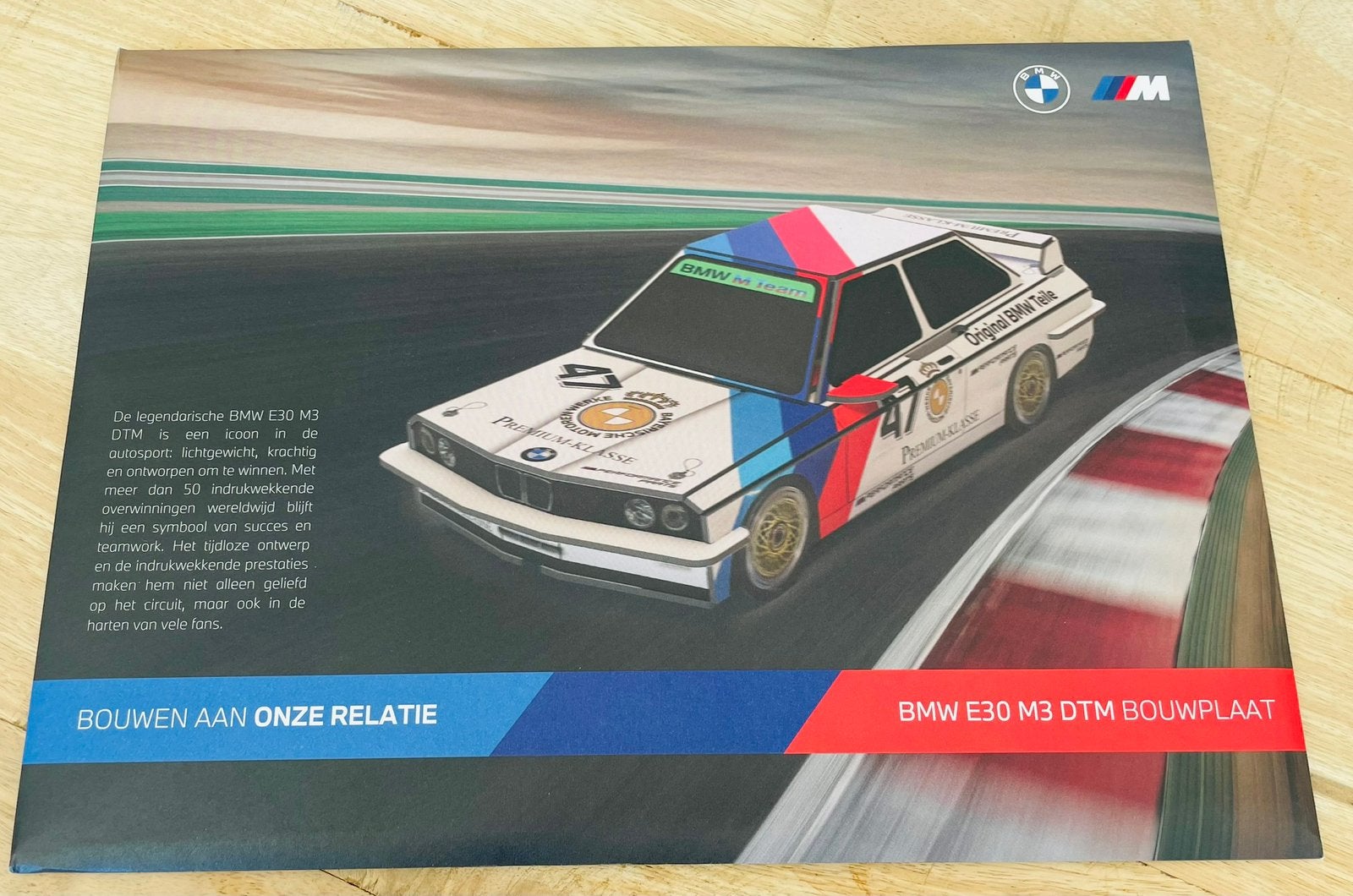 NIEUW - Bouwplaat BMW E30 M3 DTM, Ophalen of Verzenden, Nieuw, Auto
