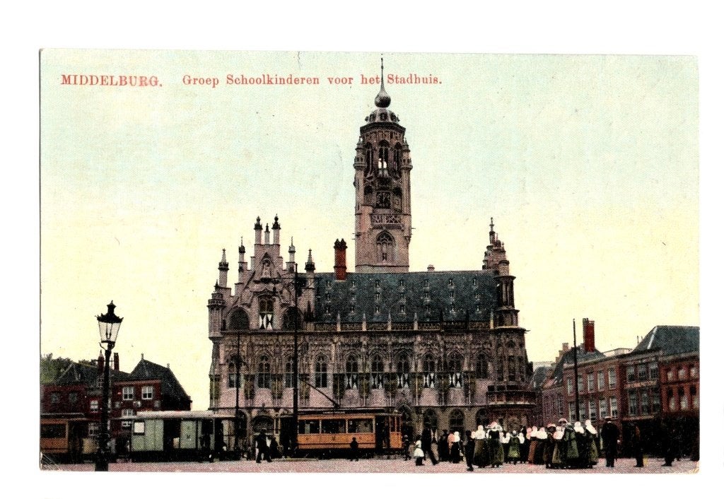 Oude ansichtkaarten Middelburg, Ophalen of Verzenden, Voor 1920, Gelopen, Zeeland