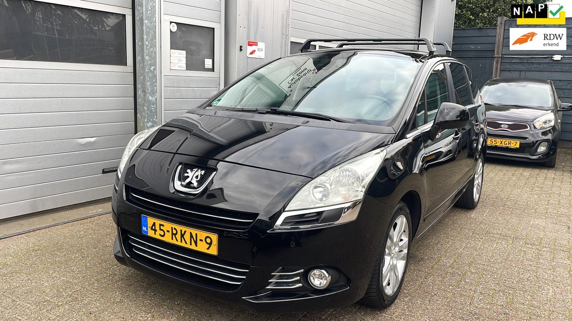 Peugeot 5008 1.6 THP ST 7p. 2011-Panorama-Navi-Clima-Cruise, Auto's, Voorwielaandrijving, Stof, Gebruikt, Zwart