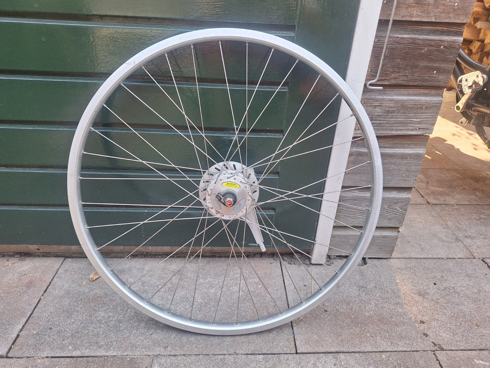 kaarsrecht gazelle rollerbracke voorwiel 28inch, rvsspaken, Ophalen