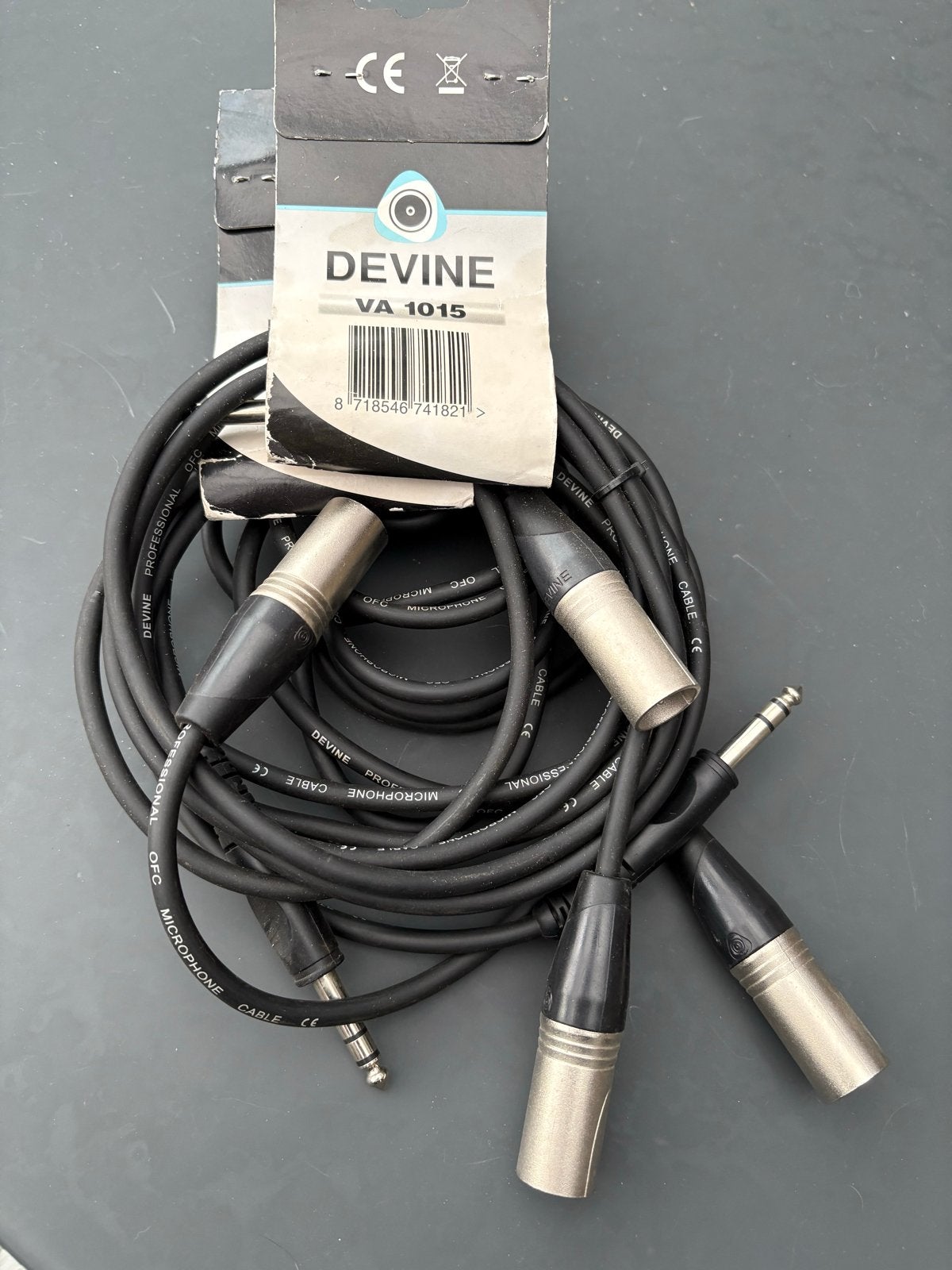 Devine VA 1015 Microfoonkabel - Nieuw in verpakking, Ophalen of Verzenden, Nieuw, Microfoon