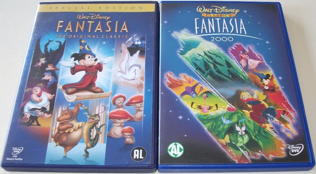 Dvd *** FANTASIA *** Walt Disney Deel 1 + 2, Tekenfilm, Zo goed als nieuw, Alle leeftijden, Amerikaans