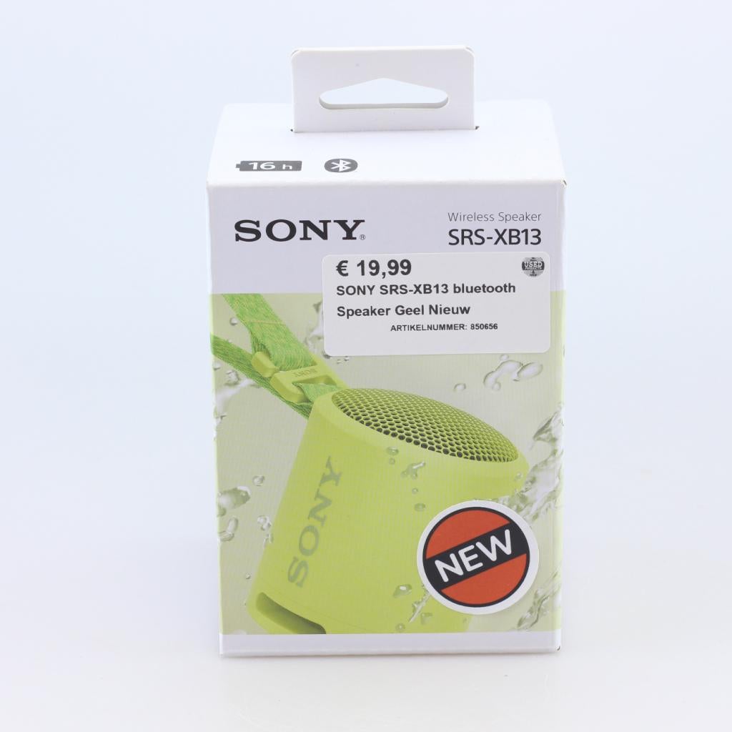 SONY SRS-XB13 bluetooth Speaker Geel Nieuw, Auto diversen, Autospeakers, Sony, Nieuw, Support@sony.com, 1-7-1 Konan, Minato-ku
Tokyo 108-0075
Japan