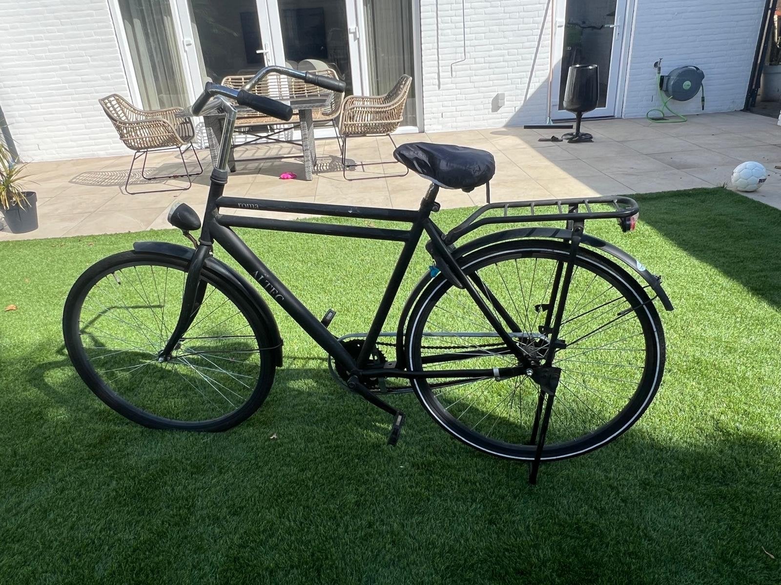 Nette zwarte Altec fiets met terugtraprem, Fietsen en Brommers, Terugtraprem, Gebruikt, 53 tot 57 cm, Ophalen