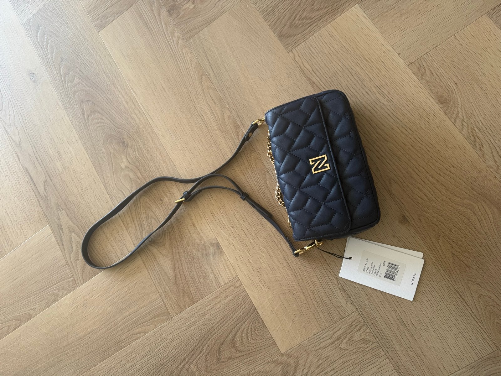 Nieuwe NIKKIE Annabel Bag - Extra Navy, Sieraden, Tassen en Uiterlijk, Tassen | Damestassen, Nieuw, Schoudertasje, Blauw, Ophalen of Verzenden