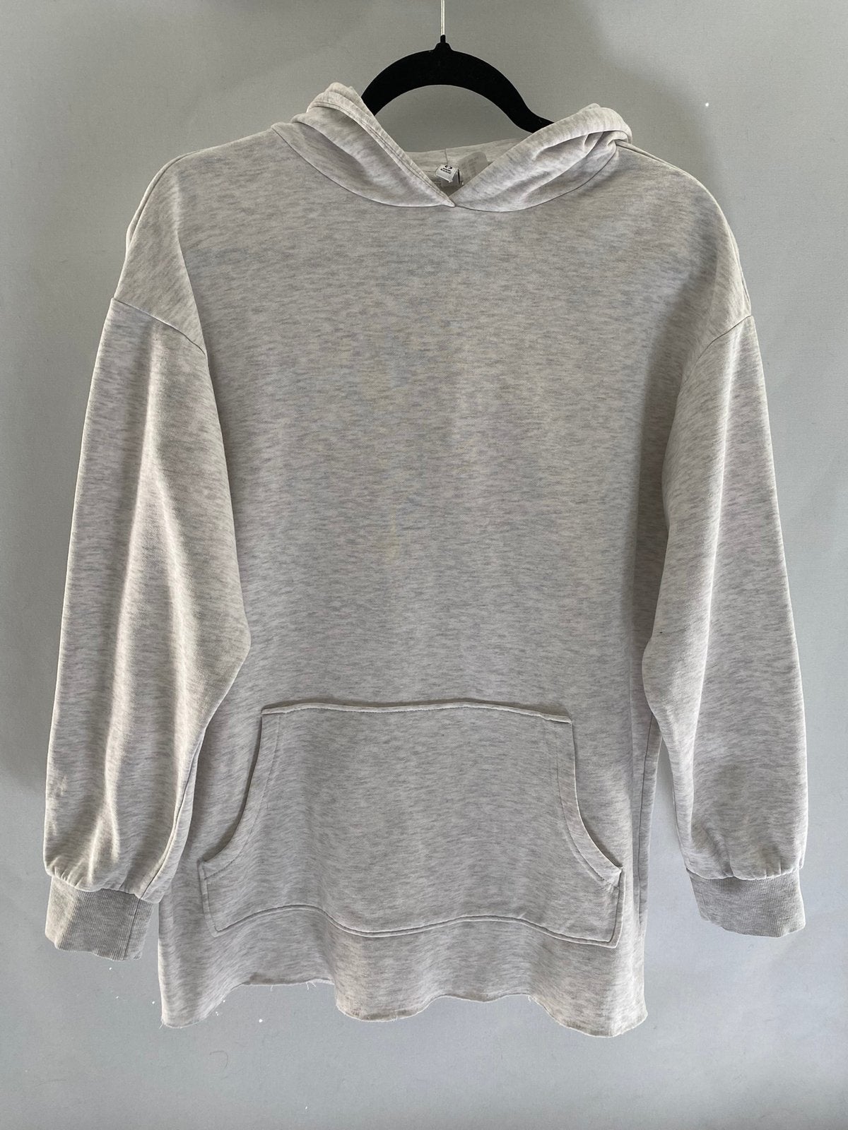 H&M oversized hoodie lichtgrijs | Maat XXS (valt oversized), Ophalen of Verzenden, Zo goed als nieuw, Maat 34 (XS) of kleiner