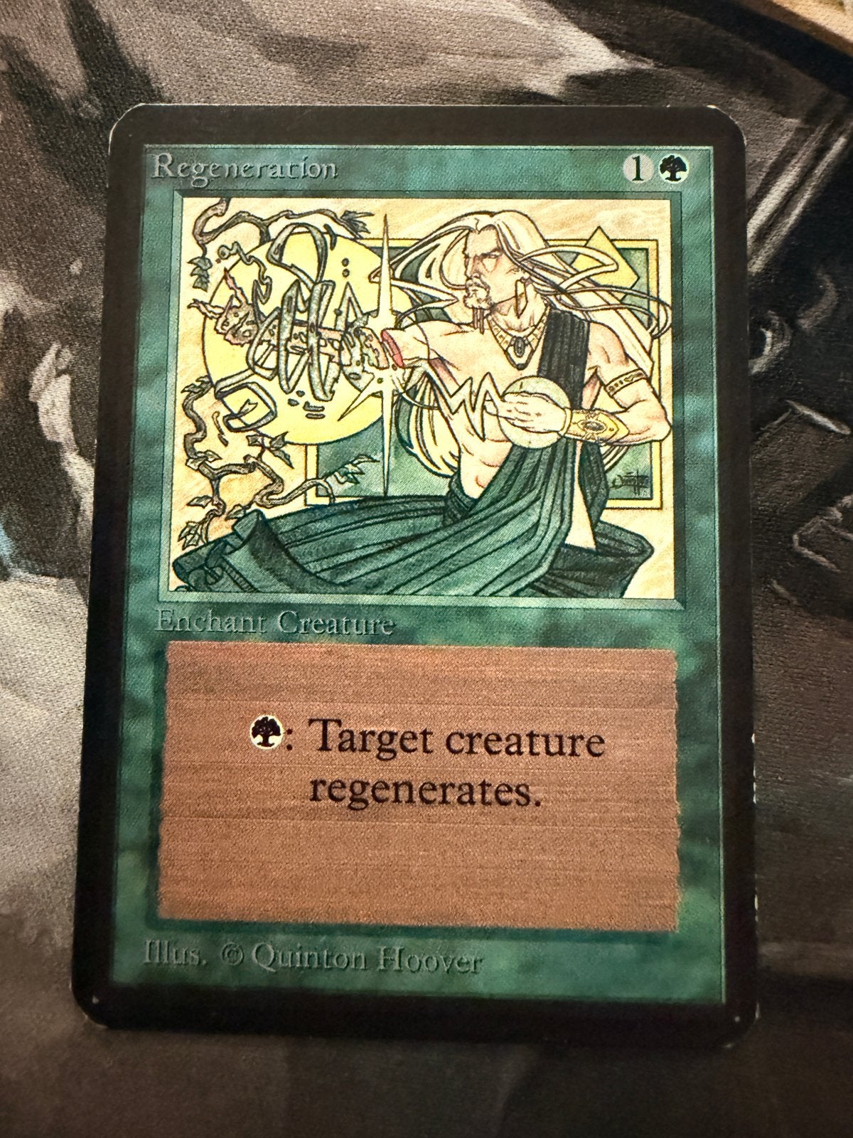 Magic: The Gathering - Regeneration (Alpha), Ophalen of Verzenden, Gebruikt, Losse kaart