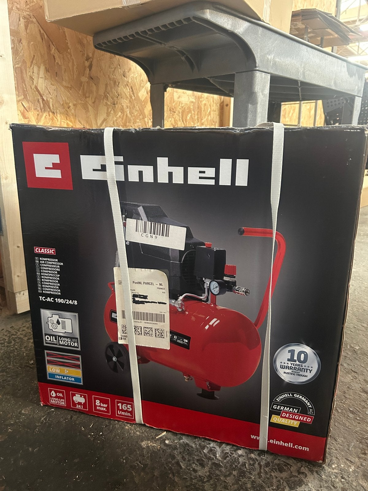 Einhell TC-AC 190/24/8 Classic Compressor NEW, Ophalen, 6 tot 10 bar, Nieuw, Minder dan 200 liter/min