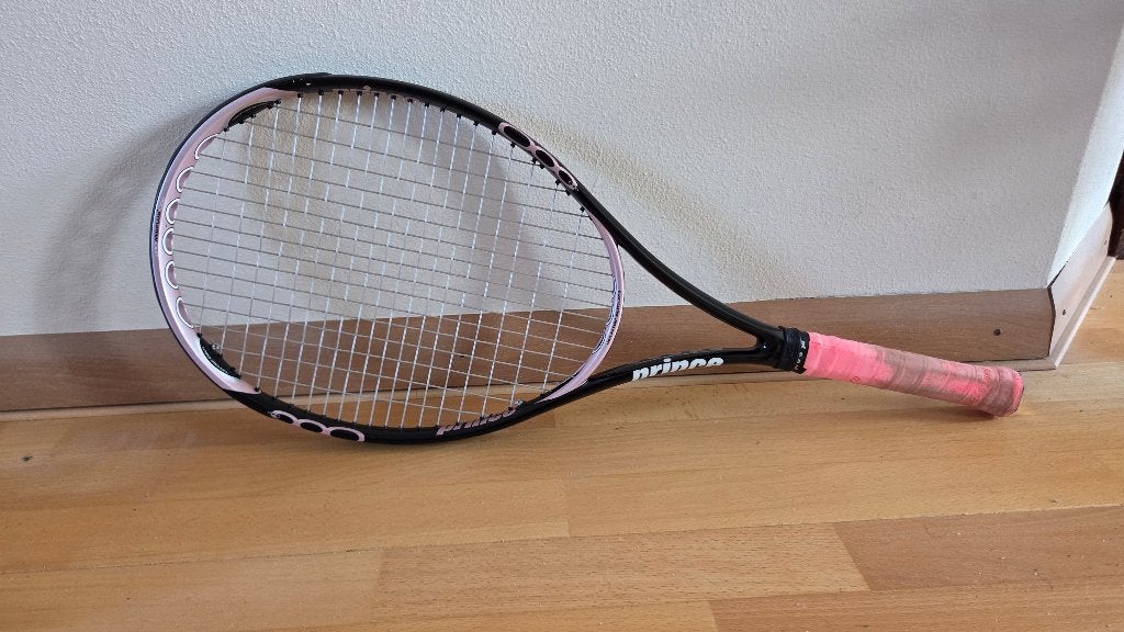 Prince Tennisracket - Zwart/Roze met draagtas, Ophalen, Gebruikt, Prince, Racket