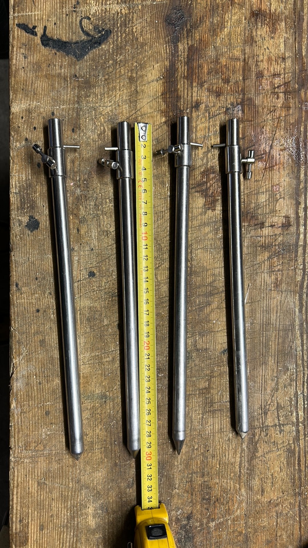Rvs banksticks en een buzzerbar, Watersport en Boten, Ophalen of Verzenden, Overige typen