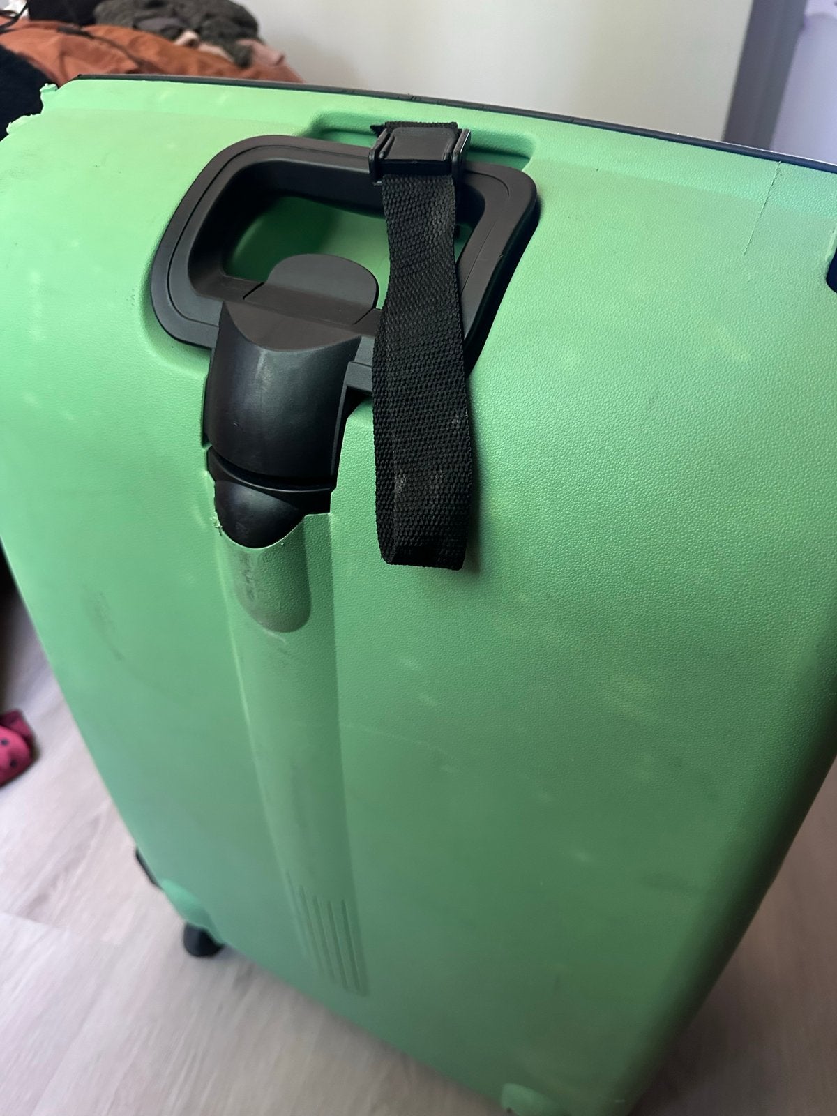 Carlton Koffer - Groen - Ruimbagage formaat, Ophalen, Gebruikt, Hard kunststof, Slot