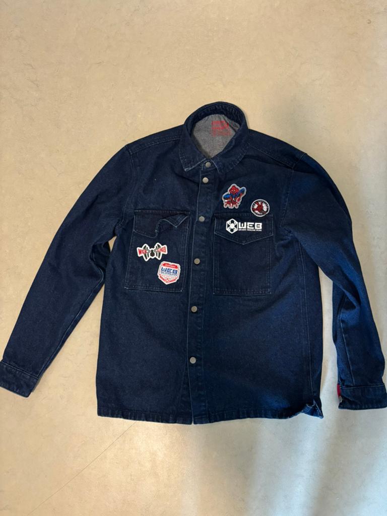 Disneyland Parijs Spider-Man spijkerjas, Ophalen, Zo goed als nieuw, Blauw