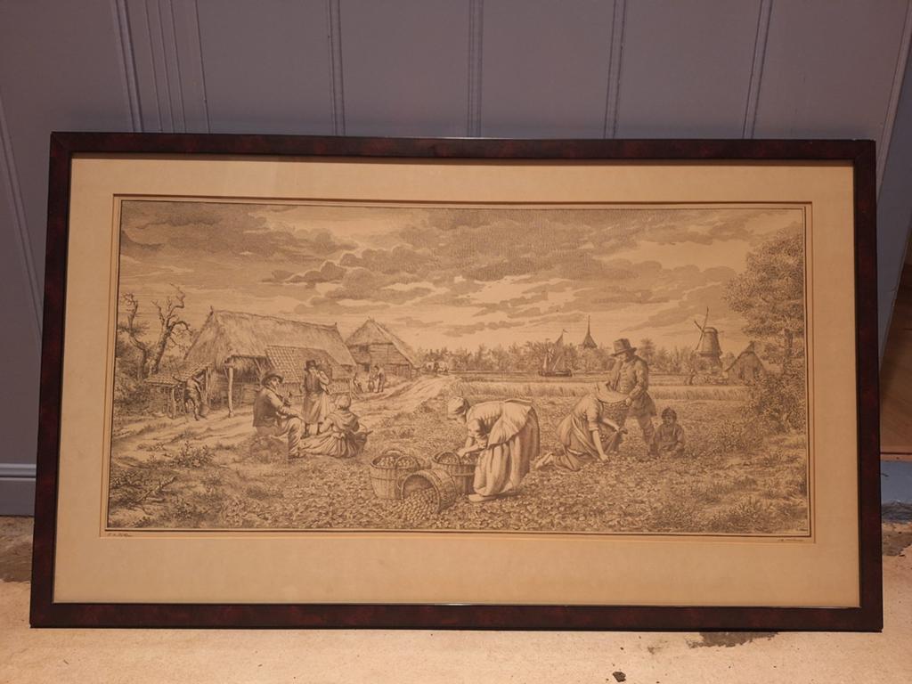 Tekening, Antiek en Kunst, Ophalen